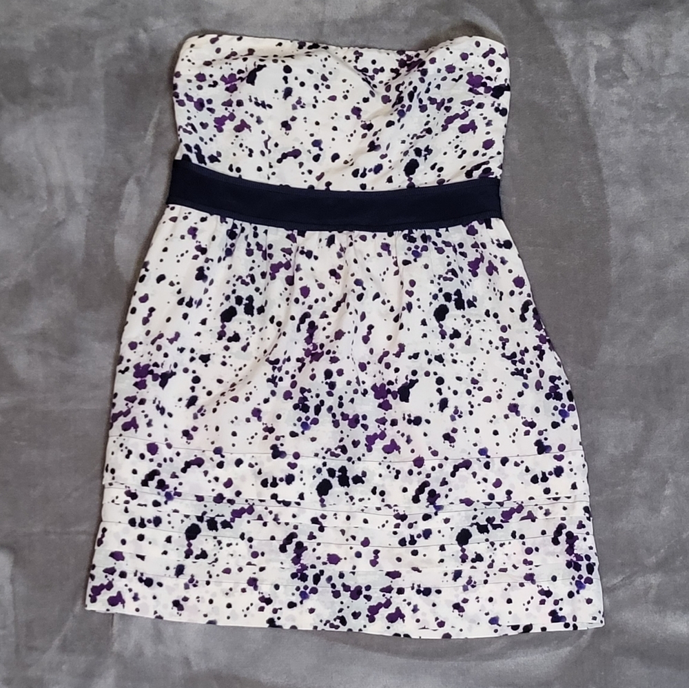 Hanii Y Spotted Strapless Dress